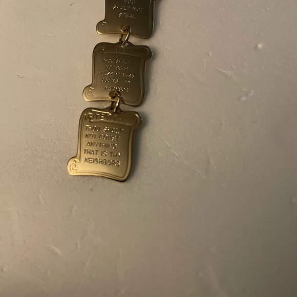 Gold Ten Commandment Bookmark - Picture 4 of 7